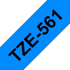 Brother Tze-561 združljiv laminirani trak - 36 mm X 8 metrov črno/moder
