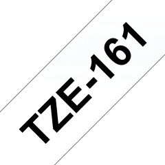 Brother Tze-161 združljiv laminirani trak - 36 mm x 8 metrov črn/prozoren