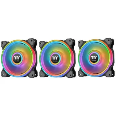 Paket 3 ventilatorjev Thermaltake Riing Quad 14 Rgb Edio Premium Black
