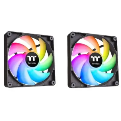 Paket 2 ventilatorjev Thermaltake Ct120 Argb Sync Pc 120 mm črn