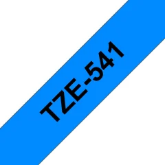 Brother Tze-541 združljiv laminirani trak - 18 mm X 8 metrov črno/moder