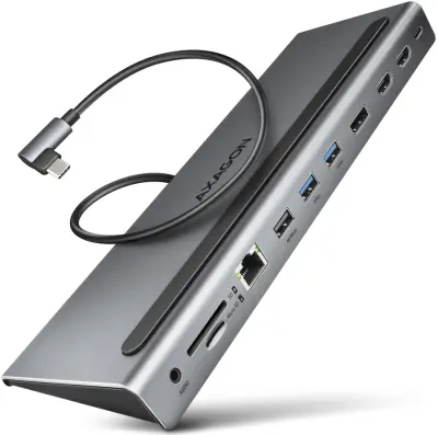 Multiport-Hub AXAGON HMC-4KX3 USB 3.2 Gen 1 hubDP + 2x HD