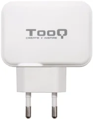 Tooq dvojni polnilec USB-C + USB-A 27 W bel