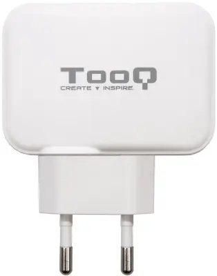 Tooq dvojni polnilec USB-C + USB-A 27 W bel