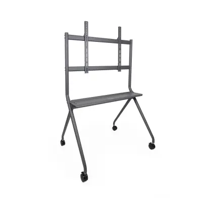 Tooq Istand talno stojalo s kolesi za zaslone 50"- 86" sivo