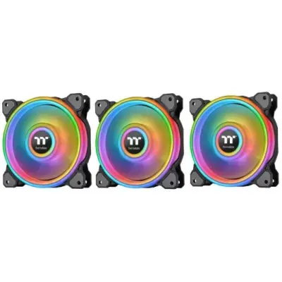 Paket 3 ventilatorjev Thermaltake Riing Quad 12 Rgb Edio Premium Black
