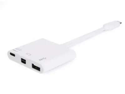 Usb-C na Mini Displayport, Usb-A, 60 W Usb Pd adapter Equip