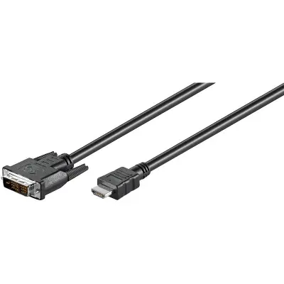 EWENT HDMI moški / DVI-D 24+1 moški 2m kabel