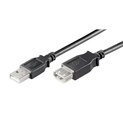 Ewent Ec1014 USB 2.0 tip-A moški na tip-A ženski podaljšek 5M črn