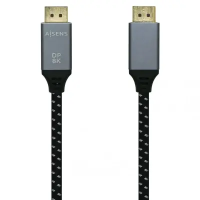 Aisens Displayport V1.4 moški/moški kabel 1,5M siv