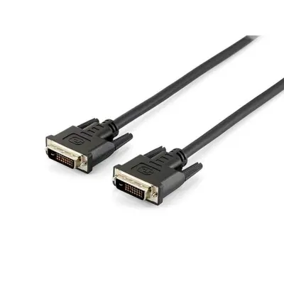 EQUIP DVI-D Dual Link 24+1 moški/moški kabel 3m zlata - 118933