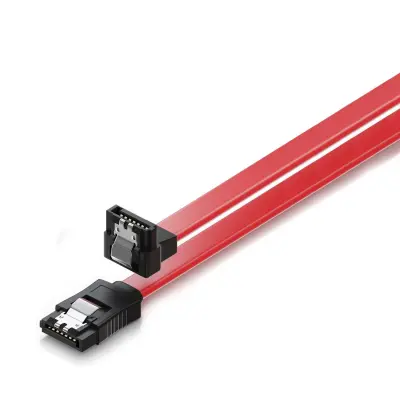 EWENT Sata III kabel s pravim kotom 90º 0,3 m rdeč - EC1513