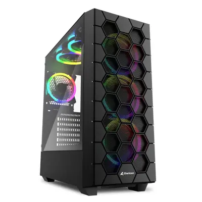 Vdolbina prekletega RGB šestnajstega ATX 2XUSB3.0 Sin Fuke Negro