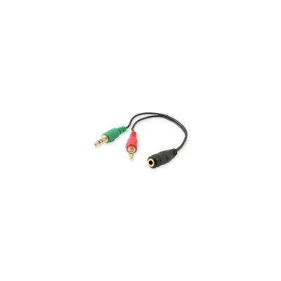 EQUIP Audio Jack 3,5 mm ženski kabel / 2X priključek 3,5 mm moški - 14