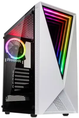 Ohišje ATX iz belega kaljenega stekla Kolink VOID RGB
