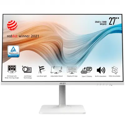 Led Monitor 27'' Msi Modern Md271Qpw Bela
