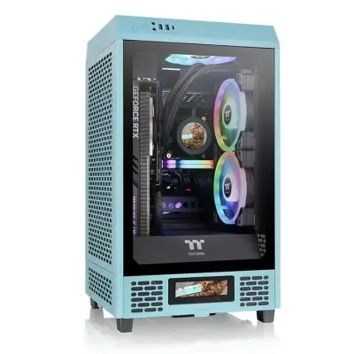 Turkizno ohišje Mini-Itx Thermaltake Tower 200
