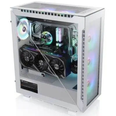 Atx Box Thermaltake Divider 500 Tg Snow Argb Kaljeno steklo Usb 3.1 Bela