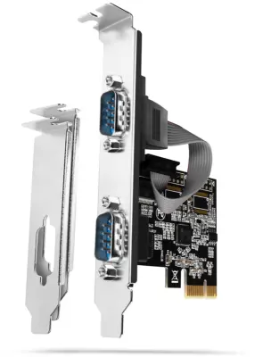AXAGON PCEA-PSN PCIe adapter z 2x serijskimi vrati - ASIX A