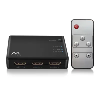 Stikalo Ewent Ew3730 Hdmi 4K 3X1 črno
