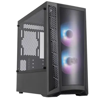 Škatla iz črnega kaljenega stekla Cooler Master Masterbox Mb320L Argb