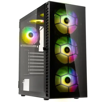 Kolink Observatory HF Glass ARGB Črno ATX ohišje