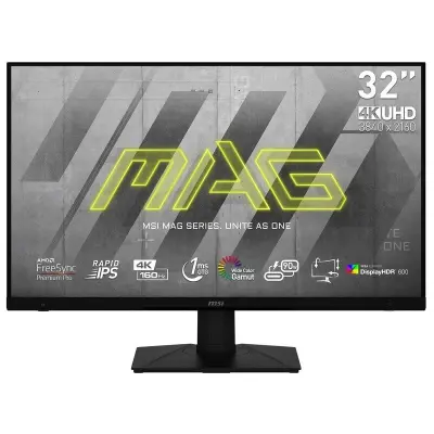 Monitor Msi Mag 323Upf 32" Led Rapid Ips Ultrahd 4K 160Hz Freesync Premium Pro