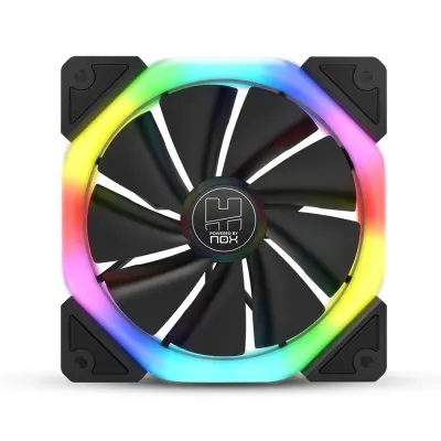 Ventilador caja nox hummer s-fan 1200mm dvojni prstan argb