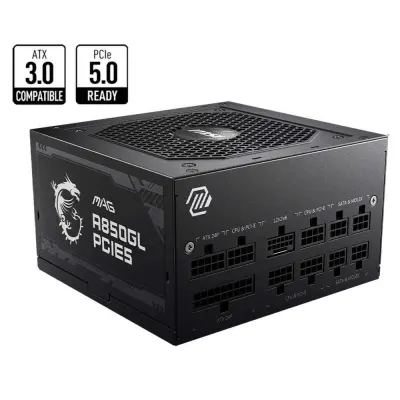 Napajalnik Atx Msi Mag A850Gl Pcie5 850W 80 Plus Gold Full Modular
