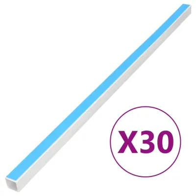 vidaXL Kabelska cev samolepilna 30x15 mm 30 m PVC