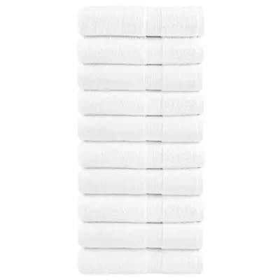 vidaXL Premium brisače SOLUND 10 kos bela 50x100 cm 600 g/m2