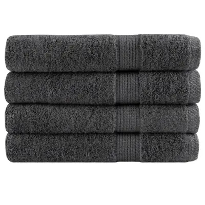 vidaXL Premium brisače za savno SOLUND 4 kos antracit 80x200 cm 600gsm