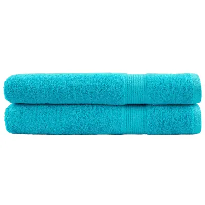 vidaXL Premium brisače SOLUND 2 kos turkizna 80x200 cm 600 g/m2