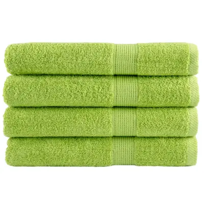 vidaXL Premium brisače SOLUND 4 kosi zelena 80x200 cm 600 g/m2