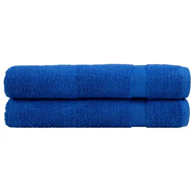 vidaXL Premium brisače SOLUND 2 kosa modra 100x200 cm 600 g/m2
