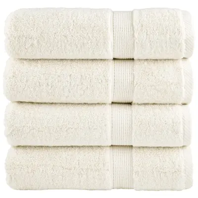vidaXL Premium brisače SOLUND 4 kosi 100x150 cm 600 g/m2