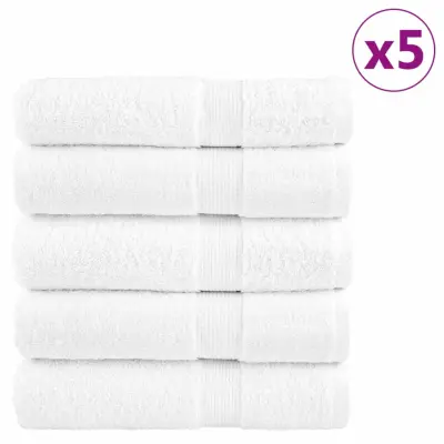vidaXL Premium brisače SOLUND 25 kosov bela 70x140 cm 600 g/m2