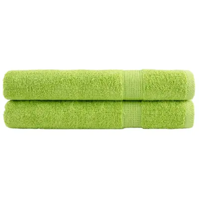 vidaXL Premium brisače SOLUND 2 kosa zelena 80x200 cm 600 g/m2