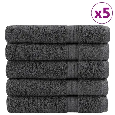 vidaXL Premium brisače SOLUND 25kos antracit 100x200 cm 600 g/m2