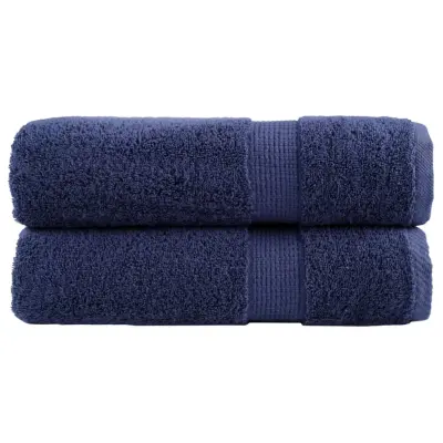 vidaXL Premium kopalne brisače SOLUND 2 kosa modra 100x150 cm 600 g/m2
