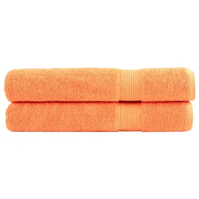 vidaXL Premium brisače SOLUND 2 kos oranžna 100x200 cm 600 g/m2