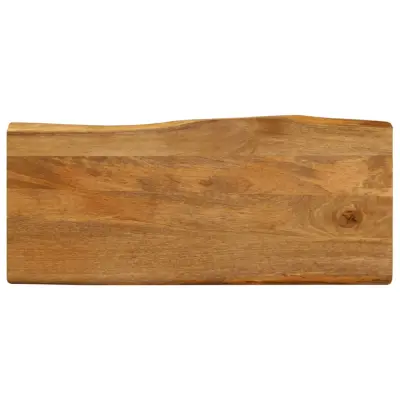 vidaXL Mizna plošča 90x40x2,5 cm naraven rob trden mangov les