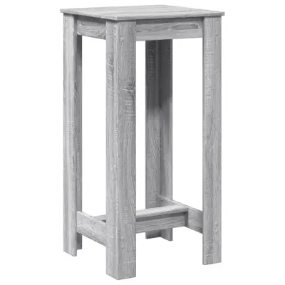 vidaXL Barska miza siva sonoma 51x50x103,5 cm inženirski les