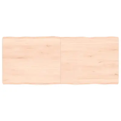 vidaXL Mizna plošča 120x50x(2-6) cm neobdelana hrastovina naraven rob