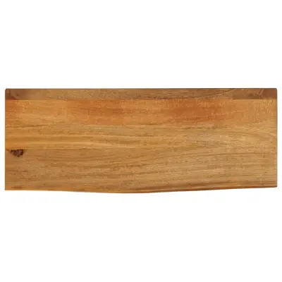 vidaXL Mizna plošča z naravnim robom 80x20x3,8 cm trden mangov les
