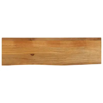 vidaXL Mizna plošča z naravnim robom 100x30x3,8 cm trden mangov les
