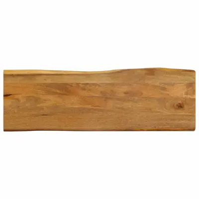 vidaXL Mizna plošča 140x40x3,8 cm naraven rob trden mangov les