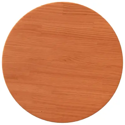 vidaXL Mizna plošča okrogla voščeno rjava Ø40x2,5 cm trdna borovina