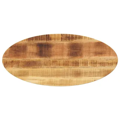 vidaXL Mizna plošča 90x40x2,5 cm ovalna trden mangov les