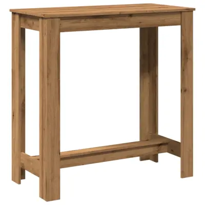 vidaXL Barska miza artisian hrast 102x50x103,5 cm inženirski les
